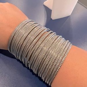 Silver cuff bracelet